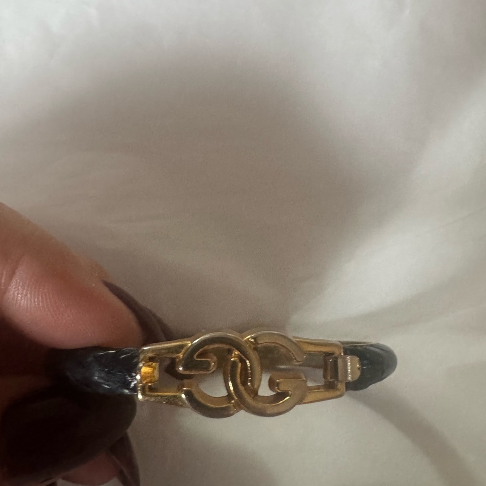 Navy and Gold Gucci vintage Bracelet